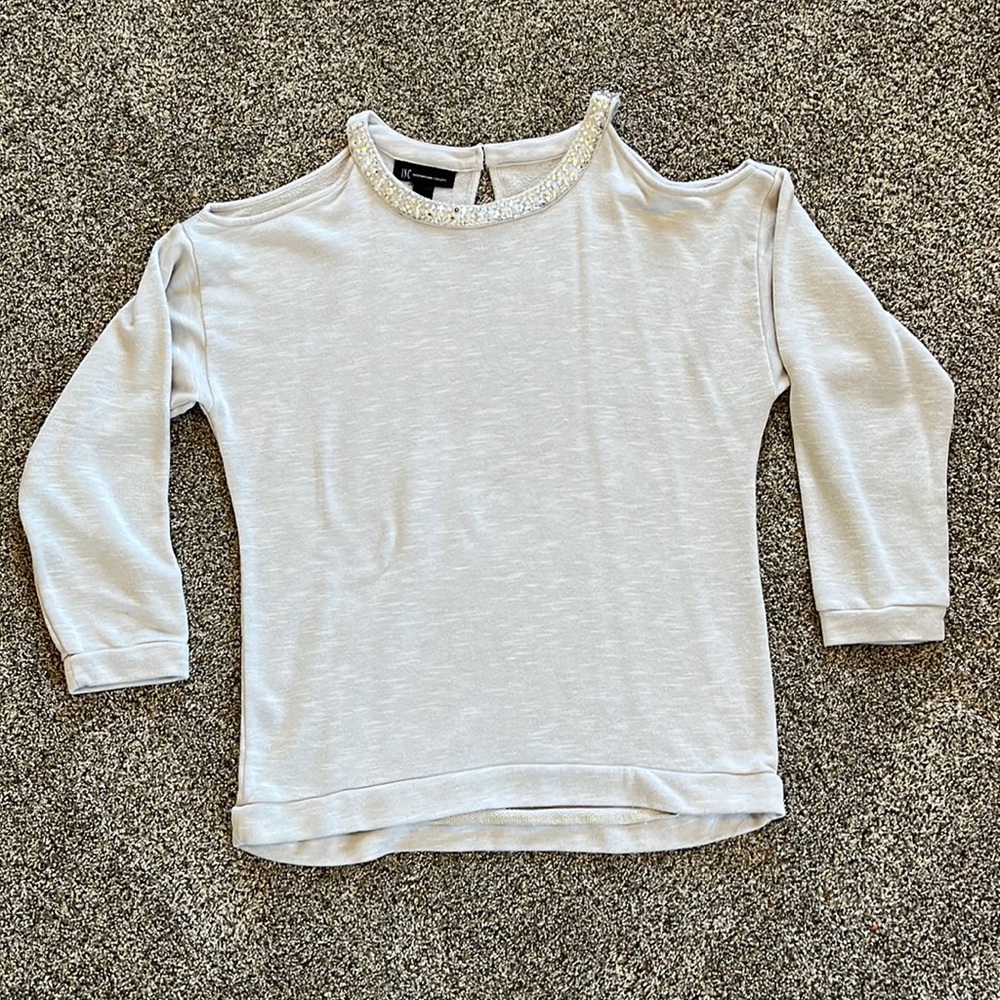 Womens cold shoulder top INC
